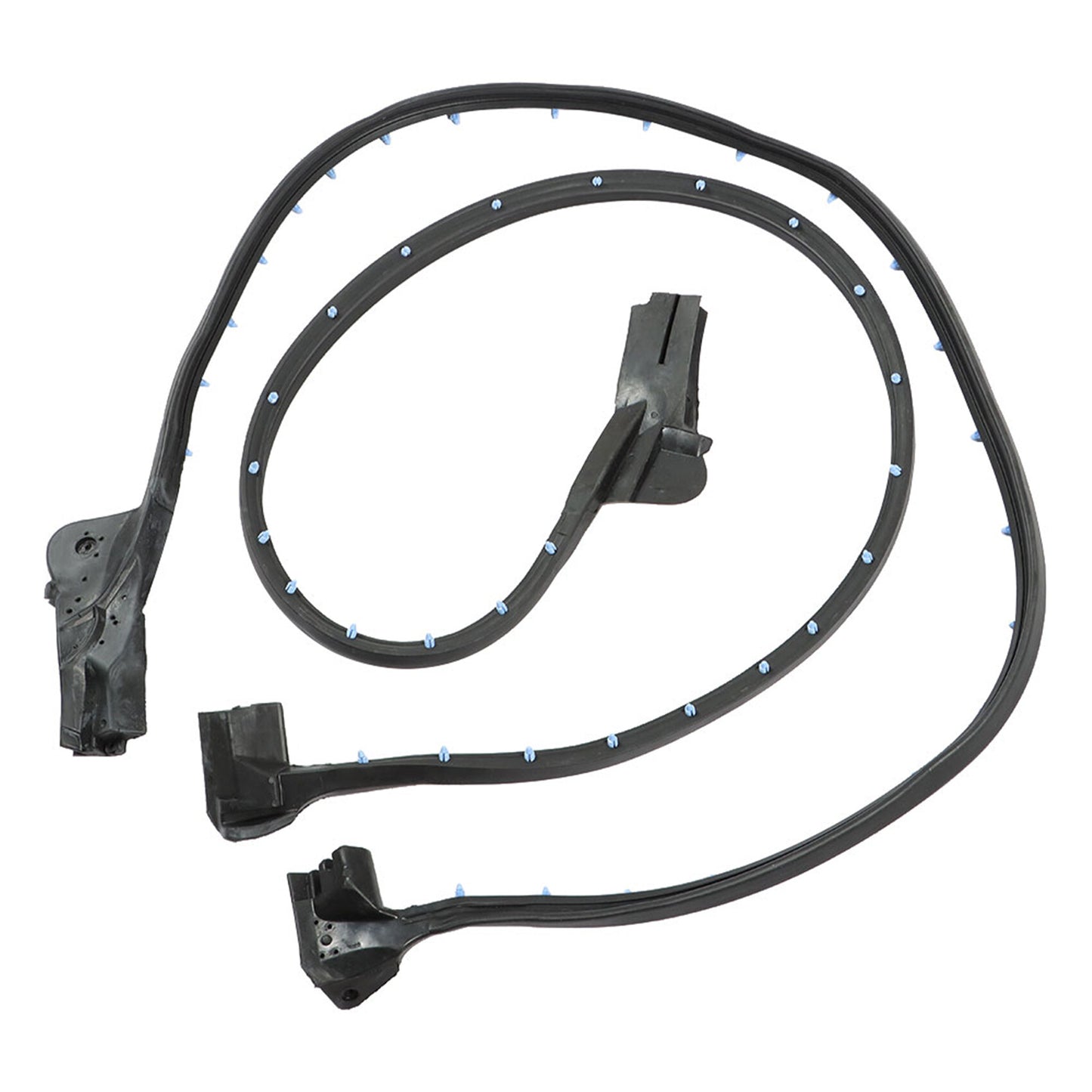 ALL-CARB Weather Strip Seal Full Weatherstrip Kit Black Set Replacement for Corvette C4 Coupe 1990-1996