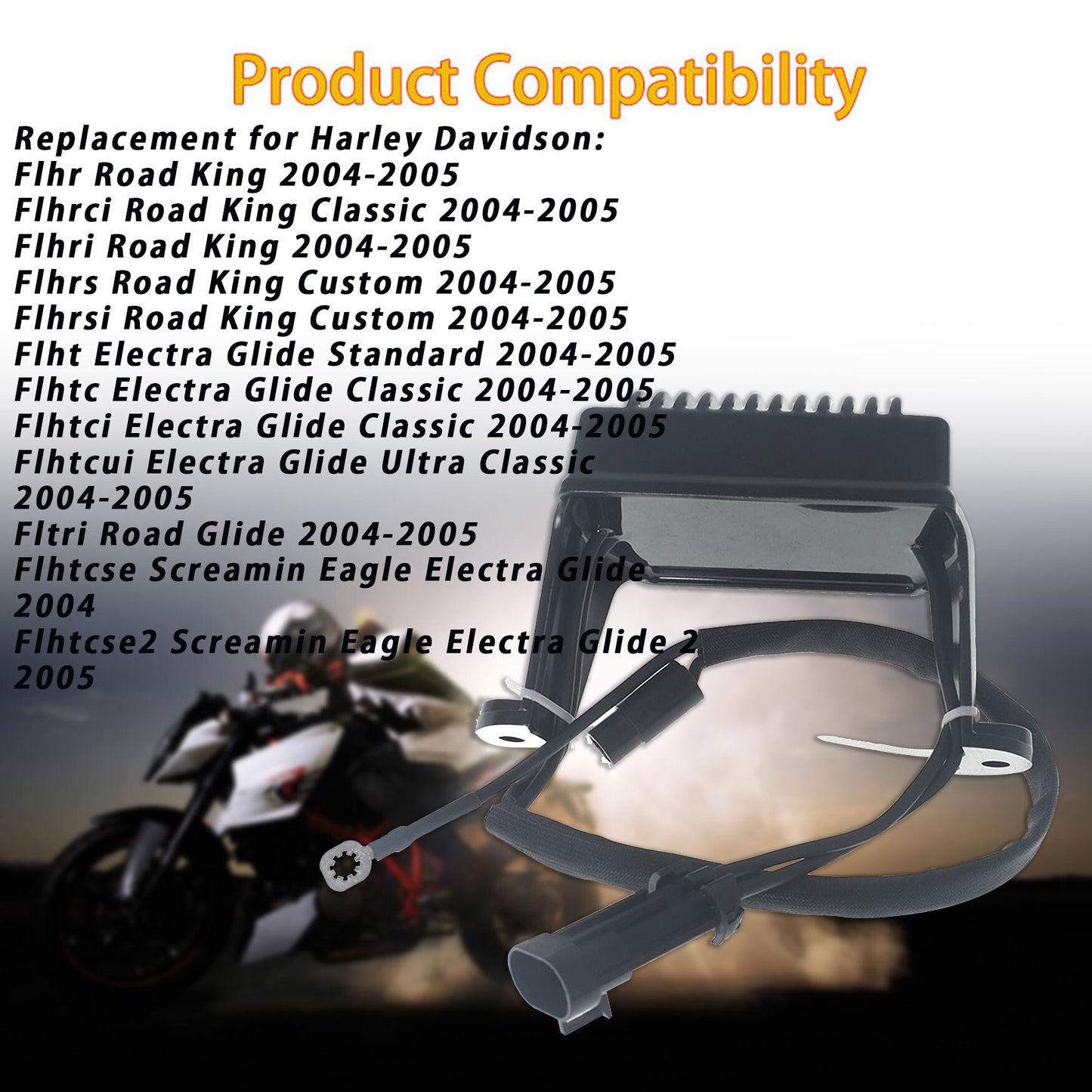 ALL-CARB Voltage Regulator Rectifier 74505-04 498267 Replacement for Flhrci Flhrsi Flhr Road Glide Road King 2004-2005