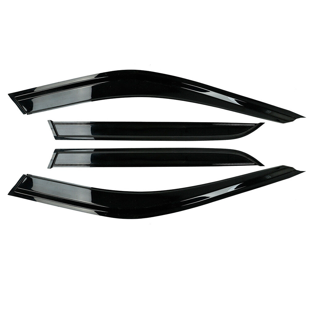 ALL-CARB Window Vent Visors Shade Sun Rain Wind Guards Deflectors Cover Acrylic Replacement for 2011-2019 Explorer Outside 4 Pieces Black