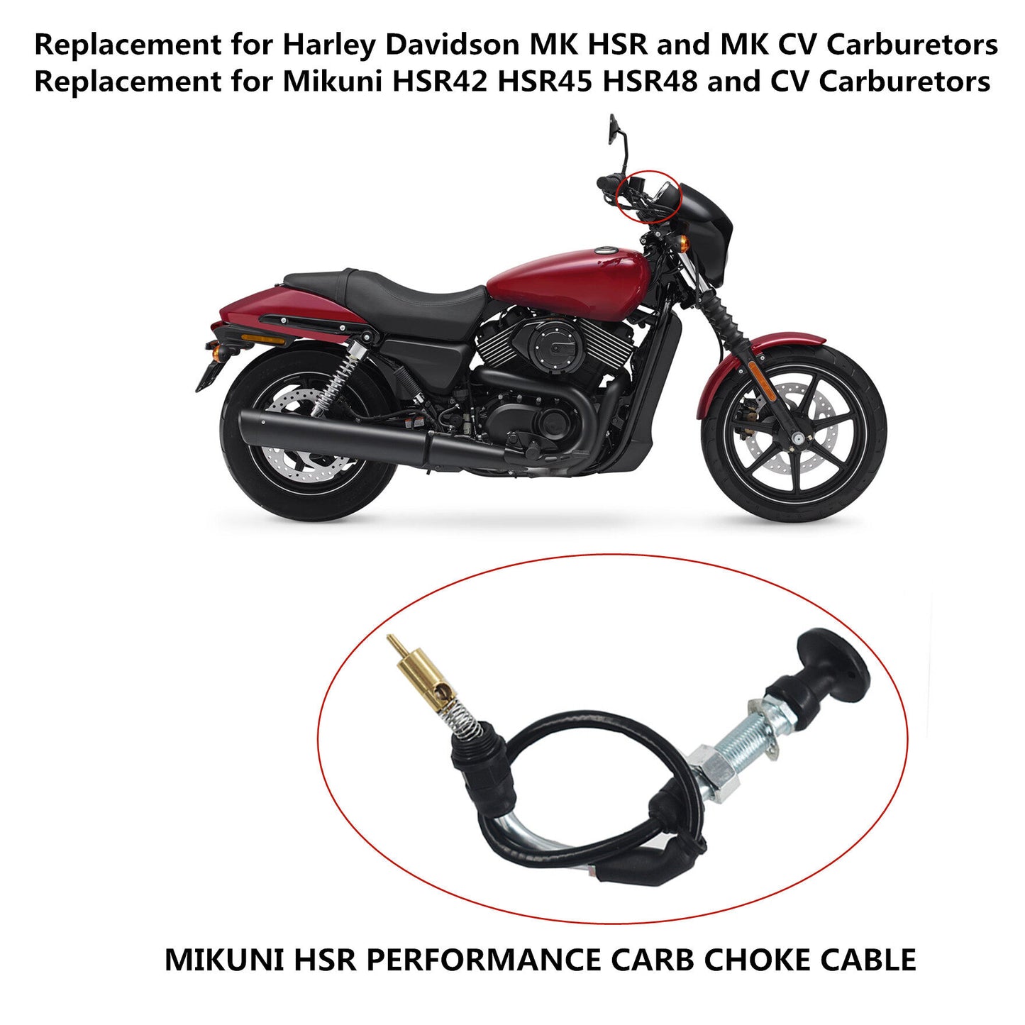 Carburetor Carb Choke Cable Fits for HSR42 48 45
