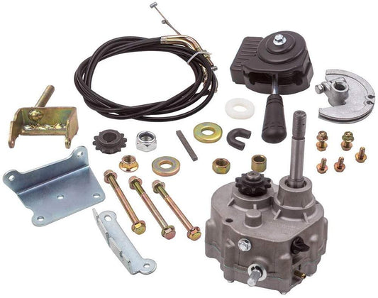 Go Kart Forward Reverse Gearbox Replacement for 2HP-13HP Engine Local 10T #40 41 and 12T #35 TAV30 Series, 3 Shift Modes 2300 RPM