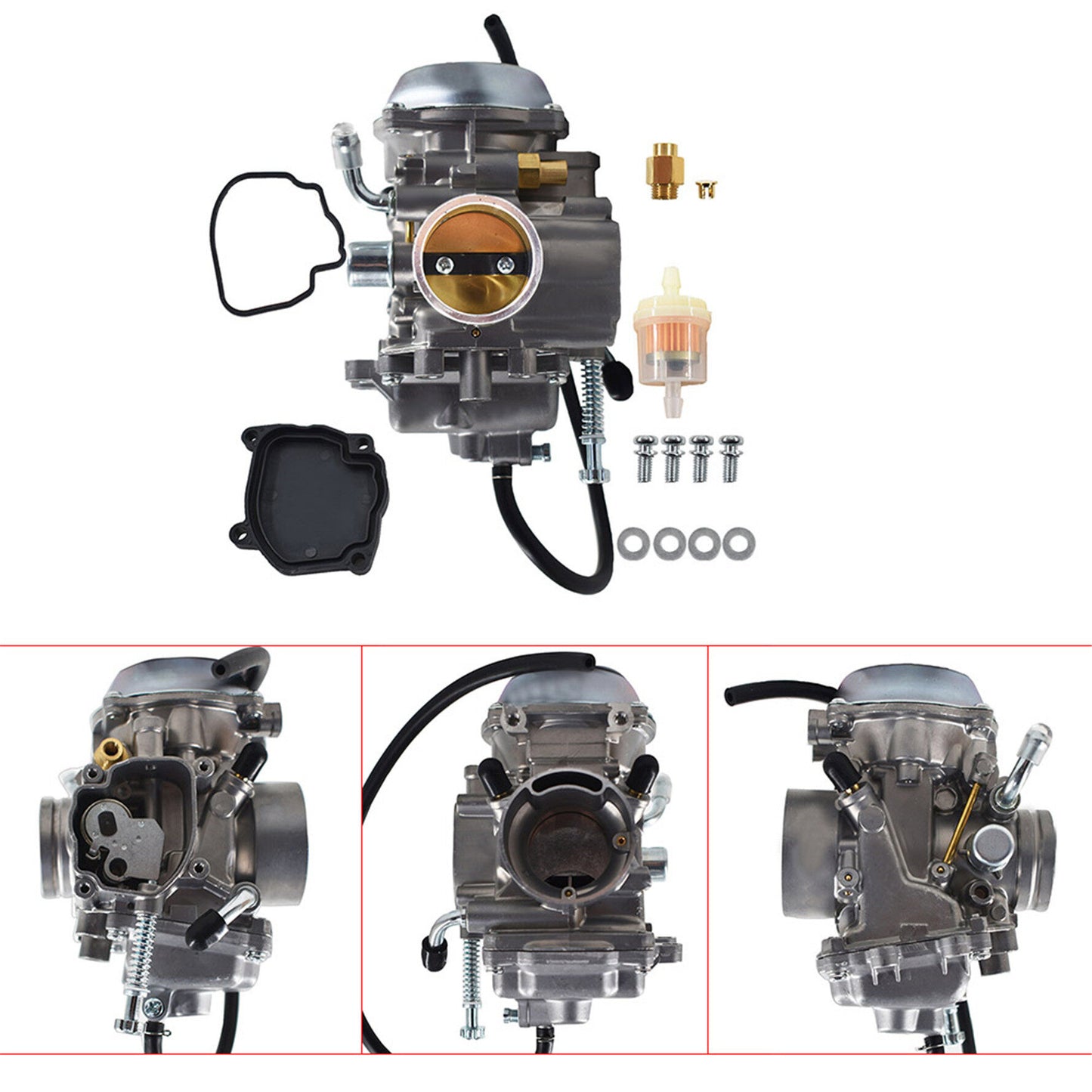 Carburetor Replacement for Suzuki Quadrunner 250 LTF4WD King Quad 300 LTF300F 1988-2002