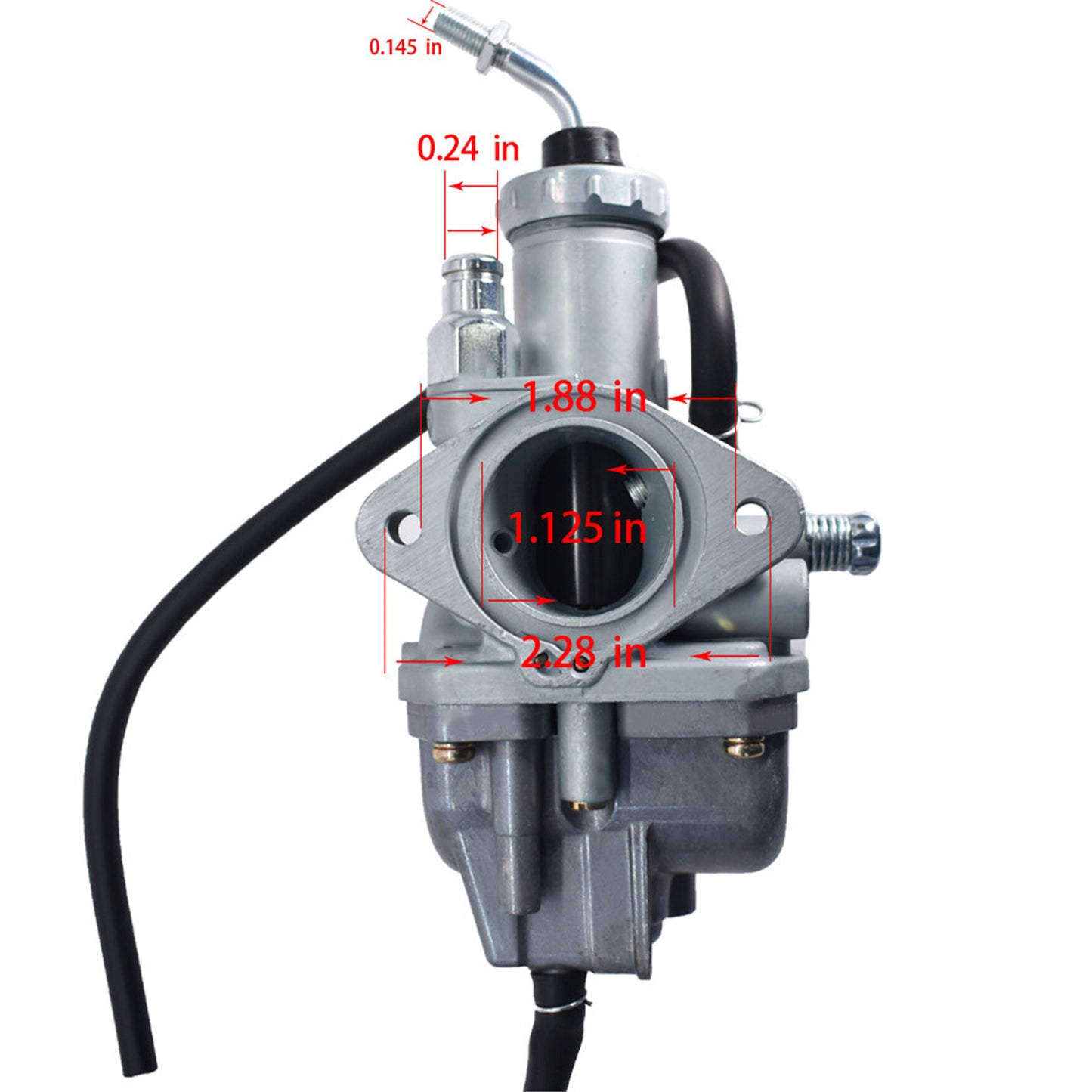 Carburetor with Intake Boot Replacement for Yamaha Timberwolf 250 1992-2000
