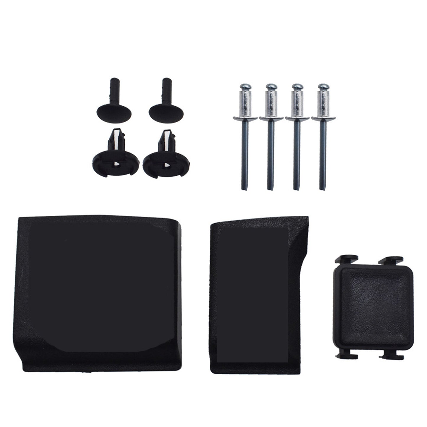 Rear Tailgate Flexible Step Pad Molding Trim Black with Release Button Replacement for 2015-2020 F-150 FL3Z-9940602-B