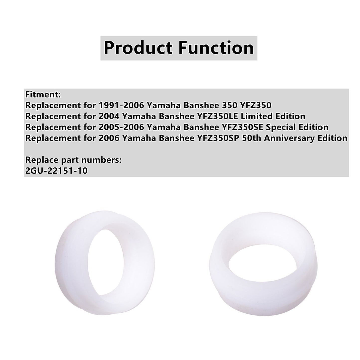 ALL-CARB Chain Roller Swing Arm Guide Guard Seal Replacement for Yamaha Blaster Banshee YFZ350 YFS200 1987-2006 2GU-22151-10-00