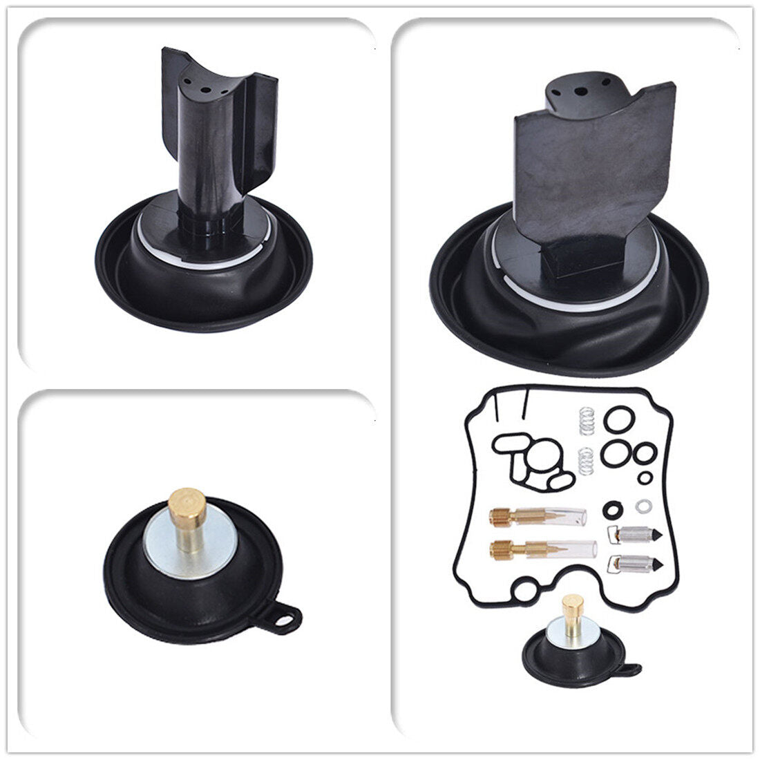 ALL-CARB 2-Pack Carburetor Membrane Diaphragm Vacuum Repair Kit Replacement for Yamaha TDM850 1992-1993 / XTZ750 1989-1997