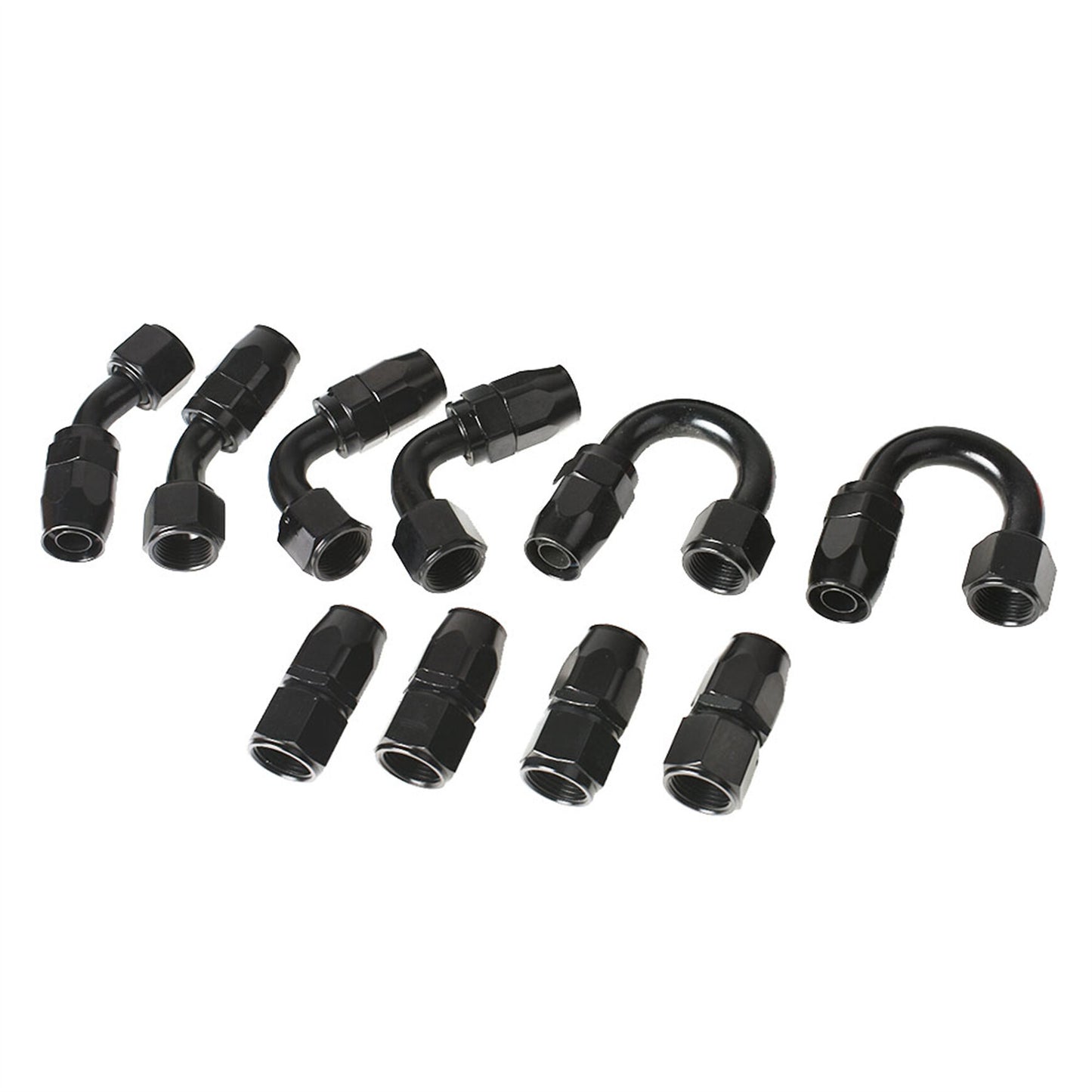 ALL-CARB Nylon Stainless Steel Braided Fuel Line 10AN 20FT with 10PCS Fuel Line Adapter Kit