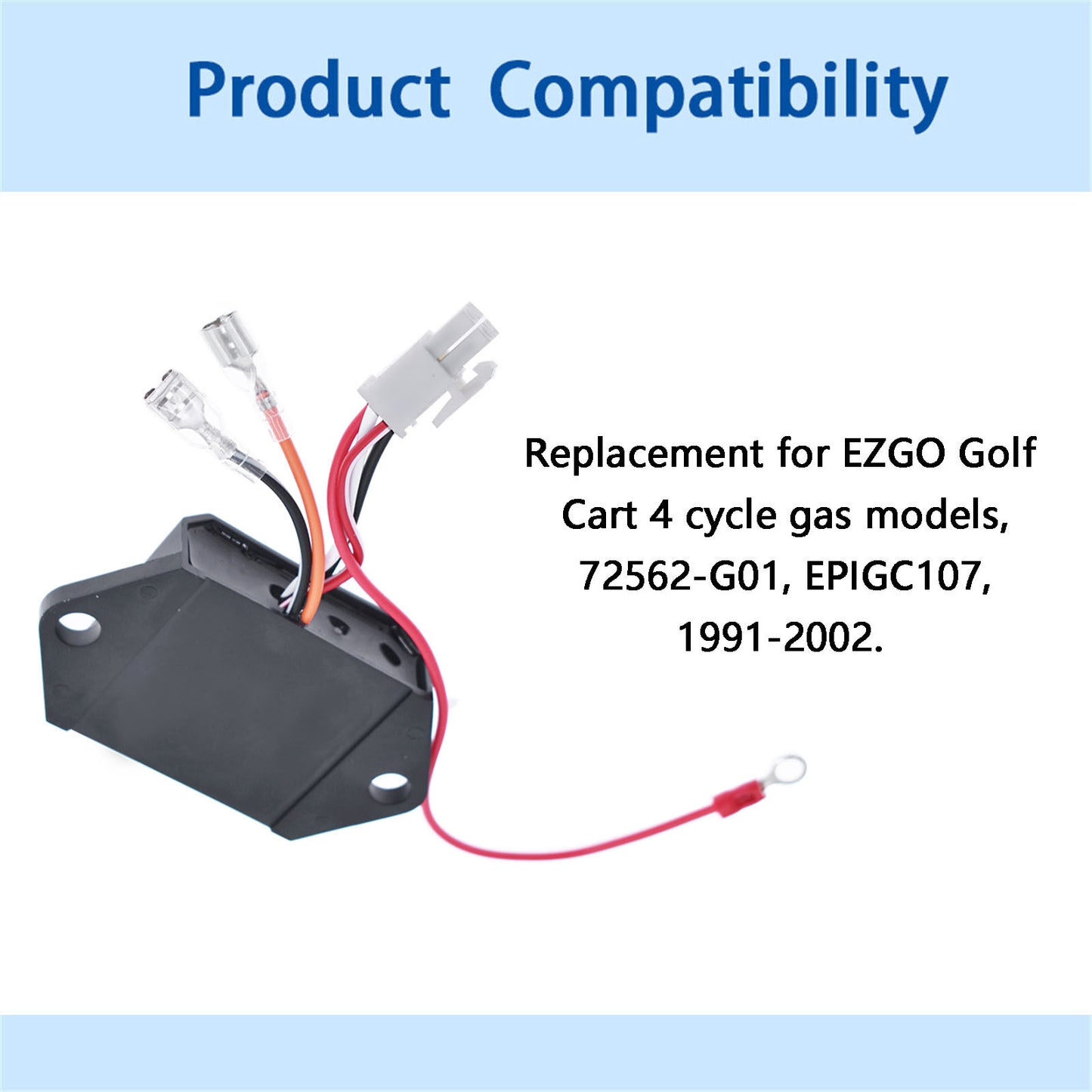 ALL-CARB AC Ignitor CDI Replacement for EZGO 4 cycle gas Golf Cart EPIGC107 72562-G01 1991-2002