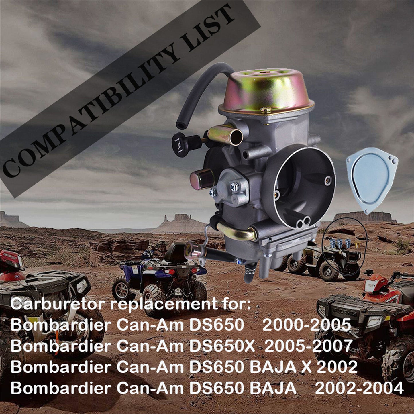 New Carburetor Replacement Fit for Bombardier Ds650 Ds650x Can-Am 2000-2007 7072001421 Carb