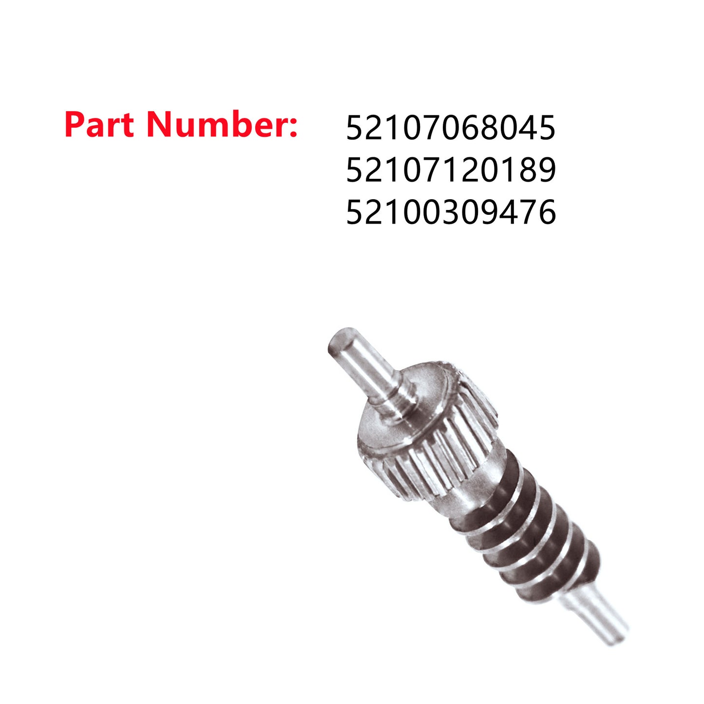 ALL-CARB Seat Thigh Support Actuator Repair Metal Gear 52107068045 Replacement for BMW X5 X6 5 Series E60 E61 F07 7 Series E65 E66 E67