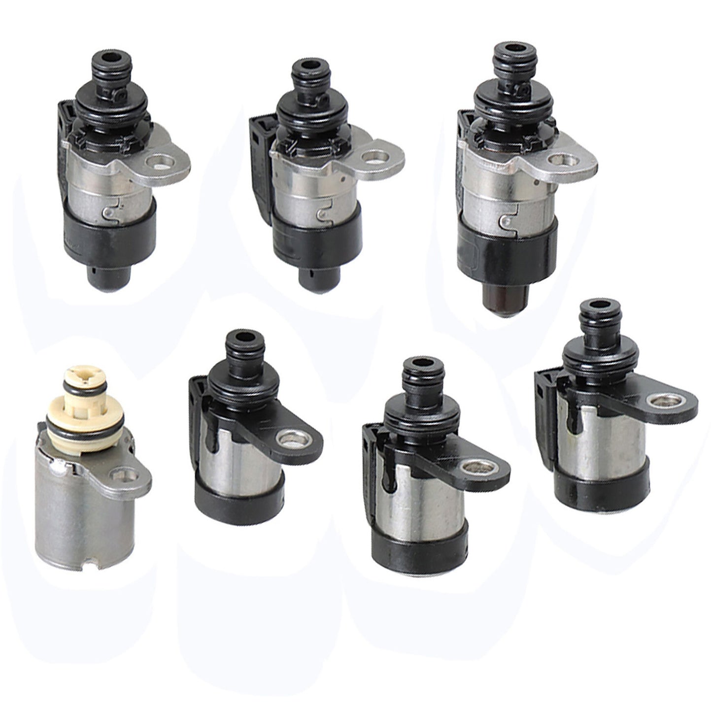 ALL-CARB 7Pcs Transmission Solenoid RE5R05A Replacement for Nissan Infiniti Hyundai Datsun 2003-2011 31941-1FX02,63431A-U