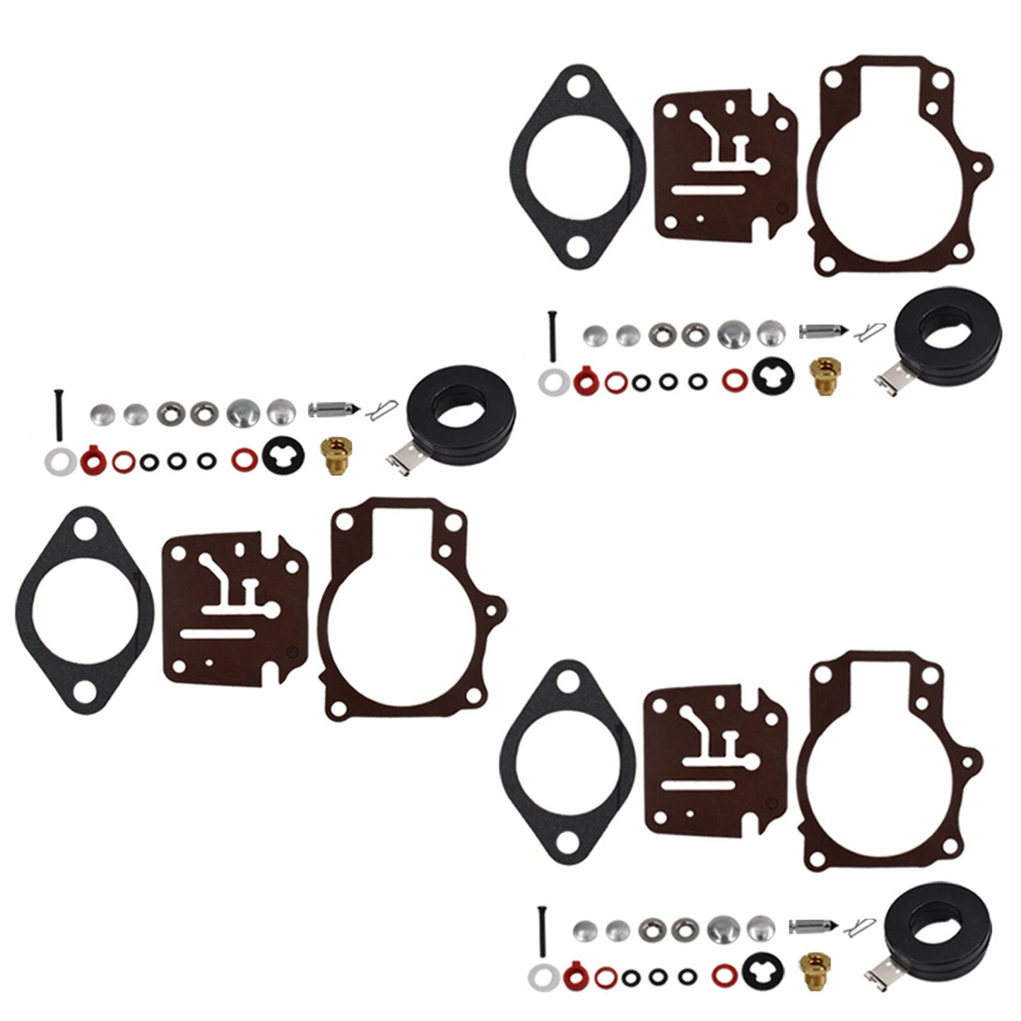ALL-CARB 3 x Carburetor Carb Rebuild Repair Kits and Float Replacement for Johnson Evinrude 396701 65 70 75 HP