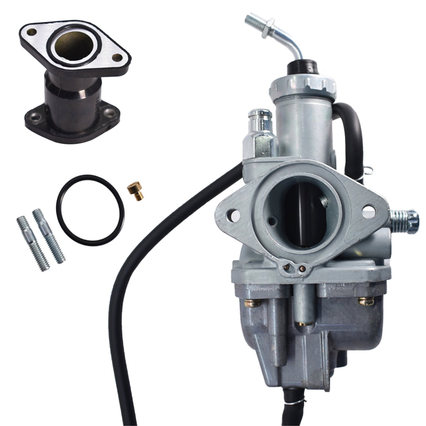 Carburetor with Intake Boot Replacement for Yamaha Timberwolf 250 1992-2000