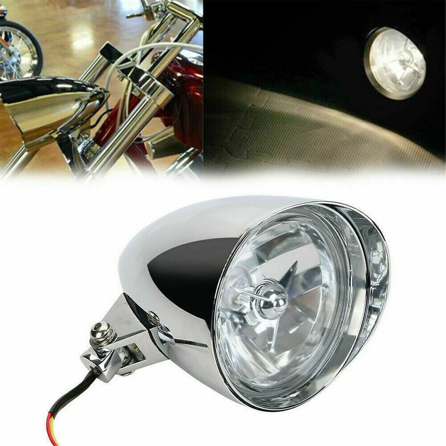 ALL-CARB Motorcycle Headlight Lamp Replacement for XL Softail FXR FXST Chopper