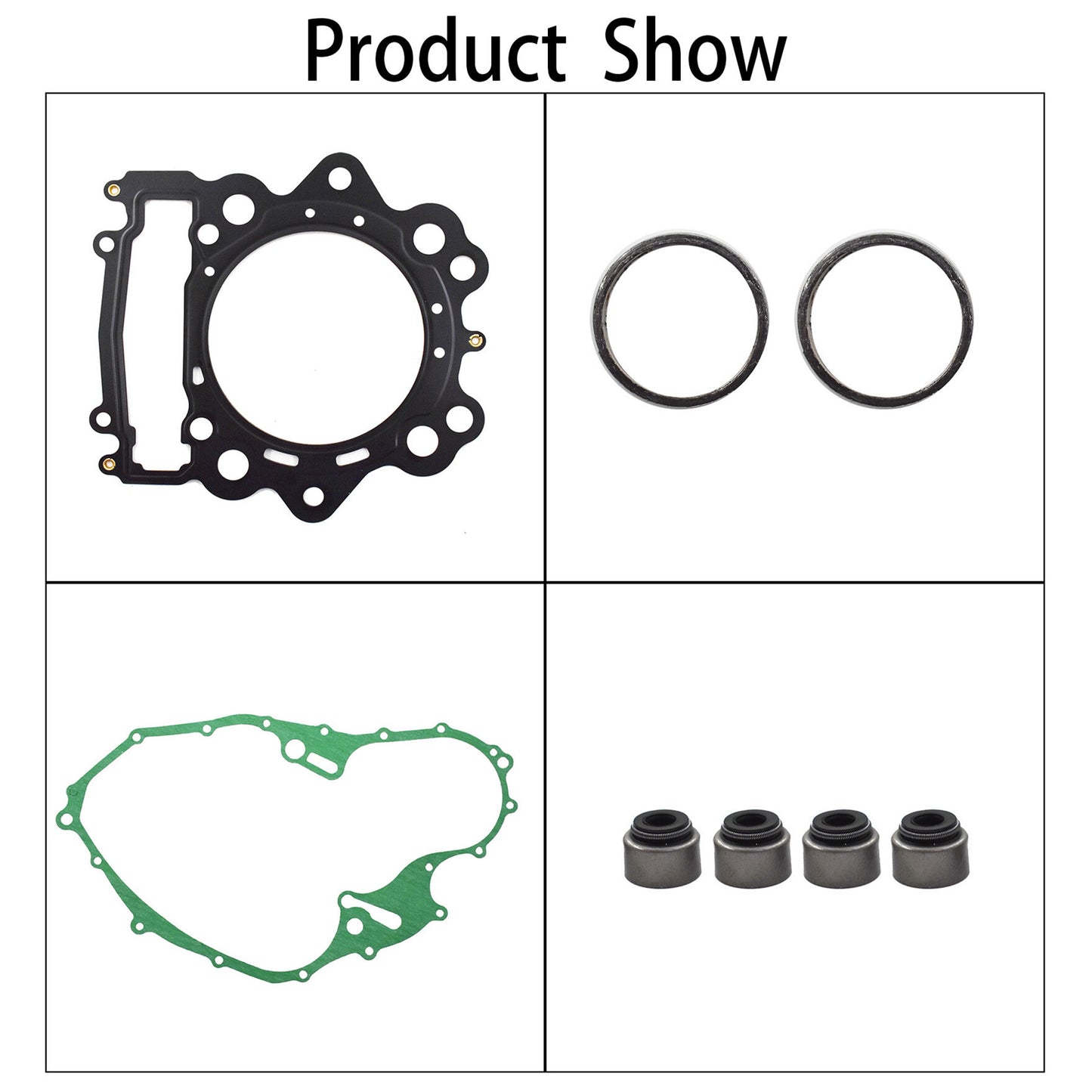 Gasket Set Includes Valve Seals Fits for 2006 - 2014 Yamaha Raptor 700