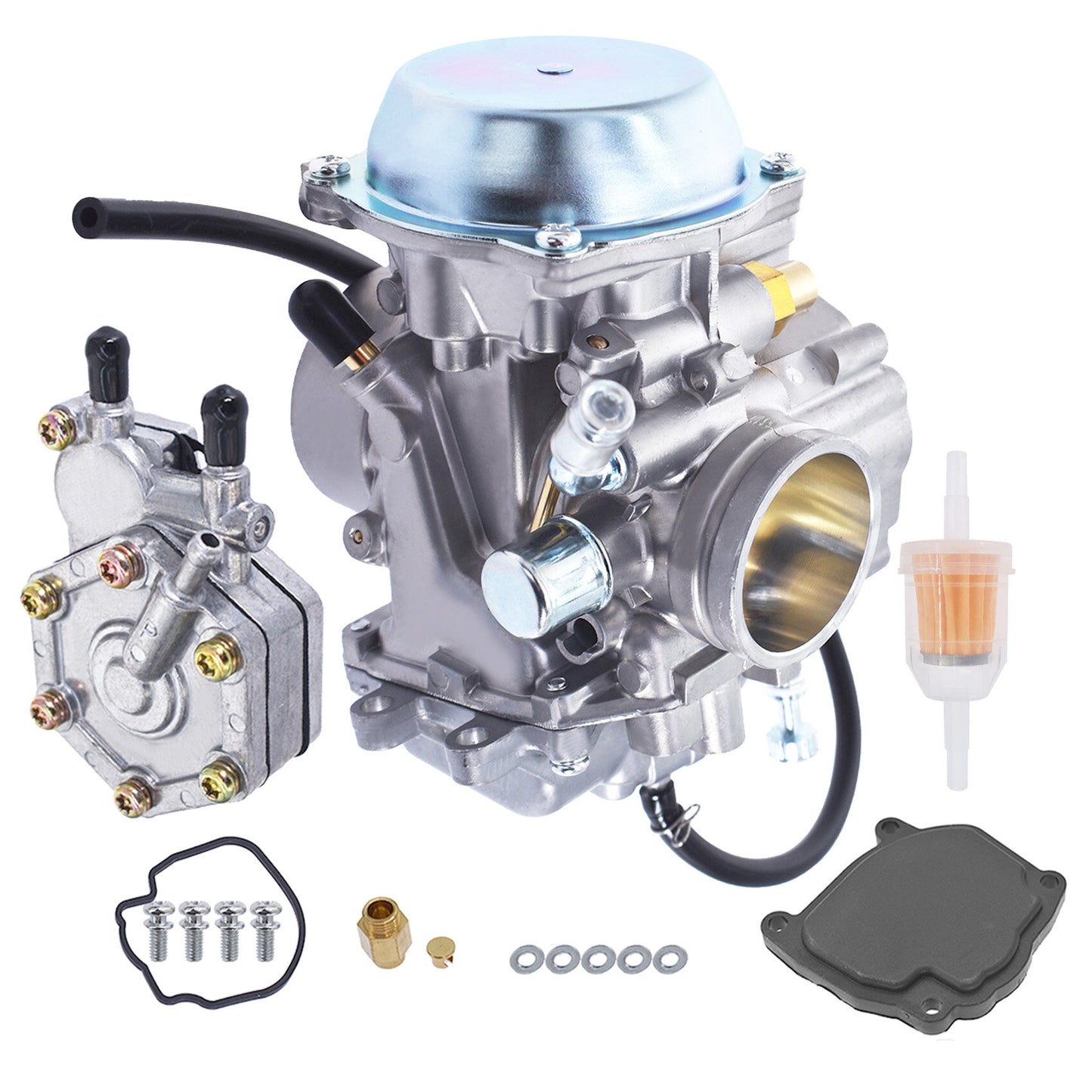 Carburetor Replacement for Polaris Sportsman 500 4WD Quad Non Ho 1996-1998 Carb with Fuel Pump