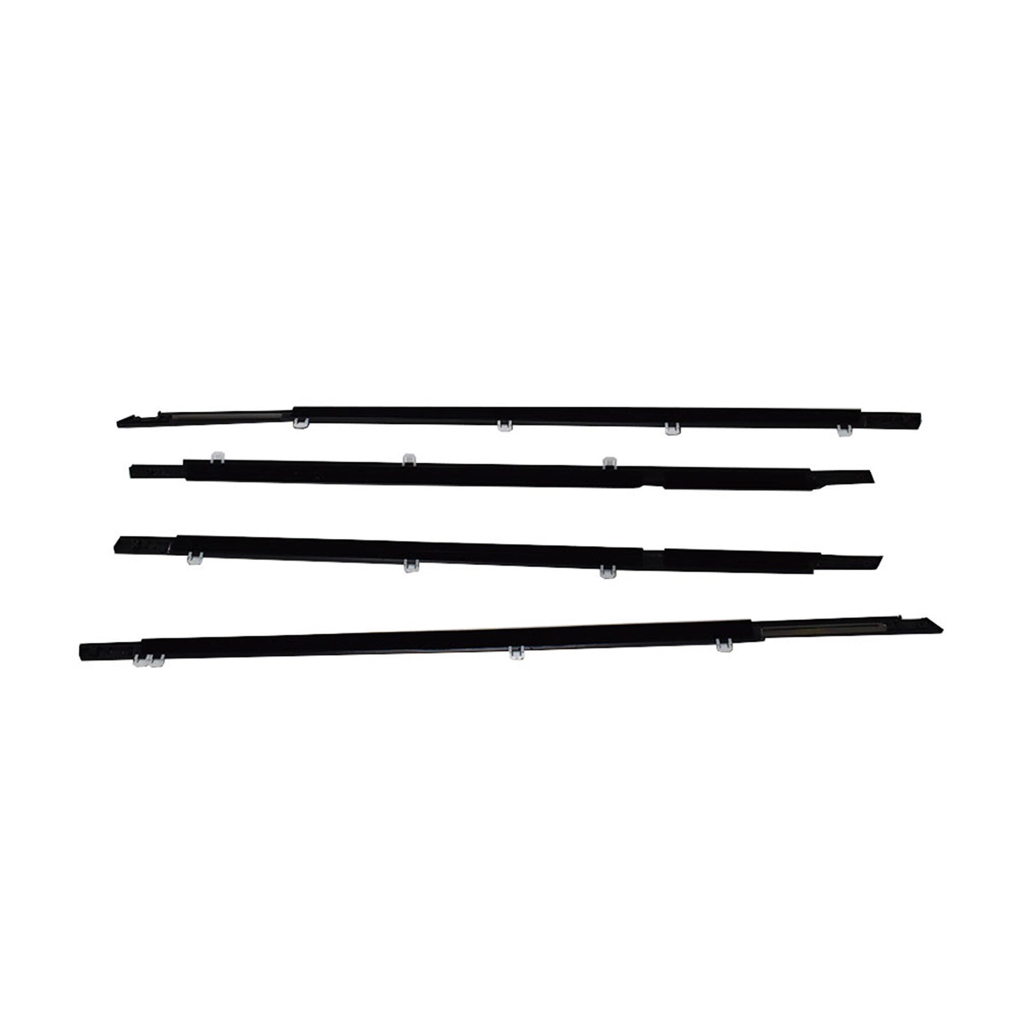 ALL-CARB Weatherstrip Window Moulding Trim Door Outside Seal Belt Replacement for Honda Accord 2008-2012 Chrome 4PCS