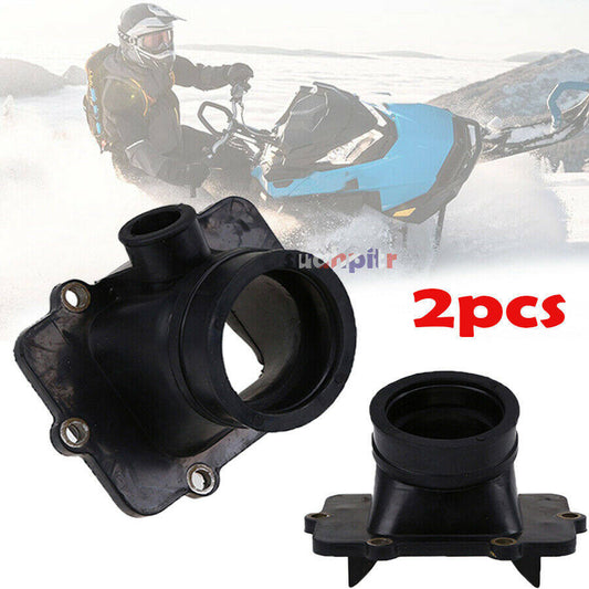 ALL-CARB 2-Pack Carburetor Flange Carb Socket Intake Boots Replacement for Ski-Doo 600 500 420867882 420867880