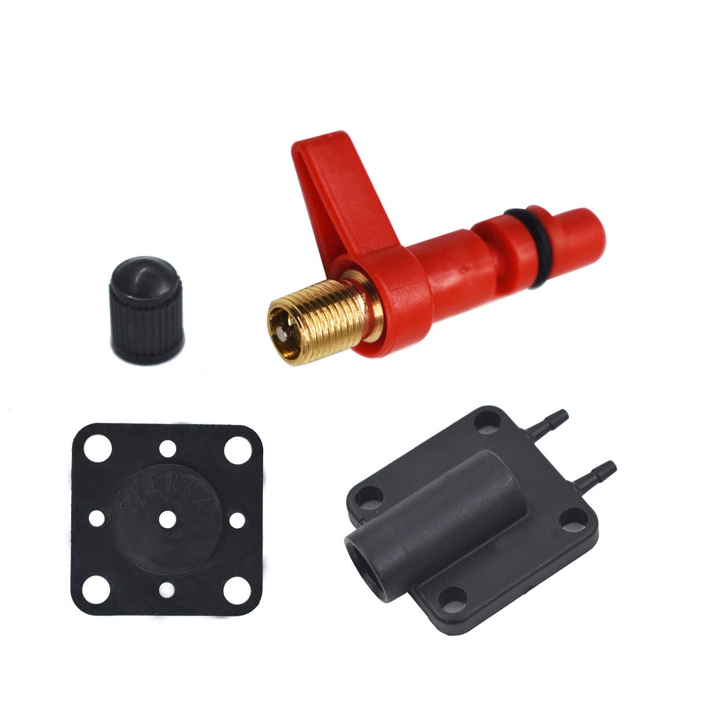 ALL-CARB Replacement Primer Solenoid Service Maintenance Valve Kit Fit for Johnson Evinrude 1980-1994 18-7044 175158