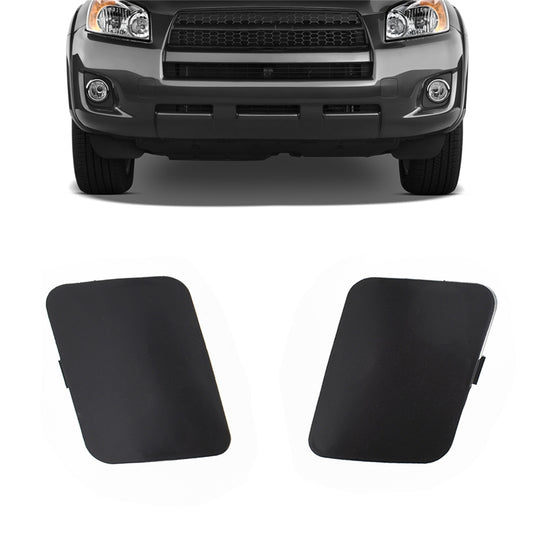 ALL-CARB Front Left and Right Bumper Tow Hook Eye Cap Cover Pair 5328642931 5328542930 Replacement for 2006 2007 2008 2009 Toyota RAV4
