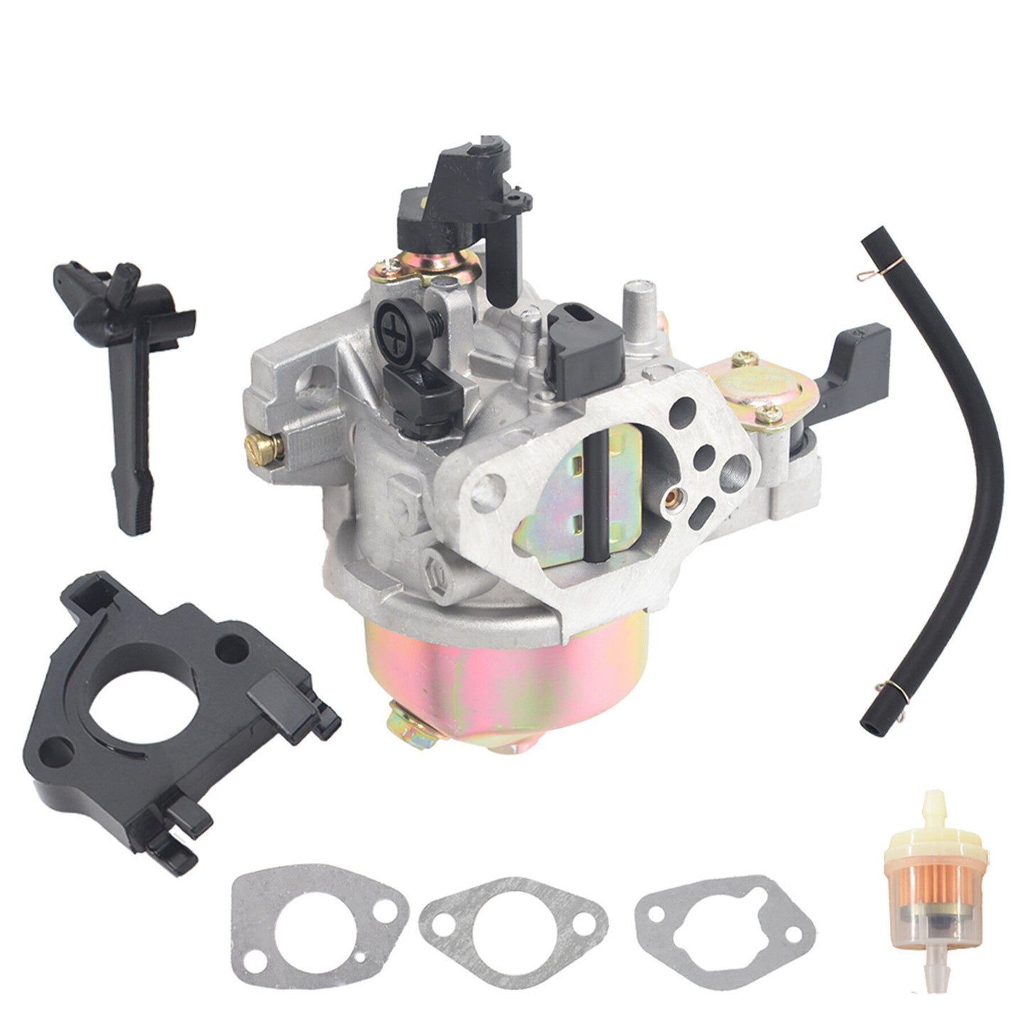 ALL-CARB Carburetor with Oil Filter Gaskets Replacement For Honda GX340 GX390 11HP 13HP Engine Generator 16100-ZF2-V00 16100-ZF2-V01
