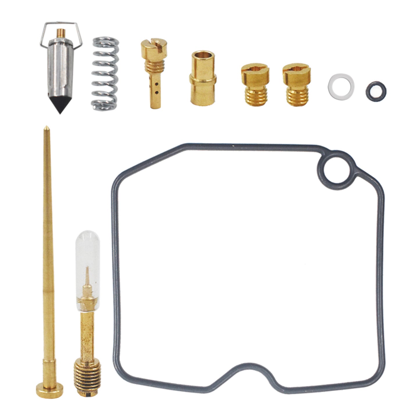 Carb Carburetor Rebuild Repair Kit Fits for Kawasaki KLF400 Bayou 1996 1997 1998 1999