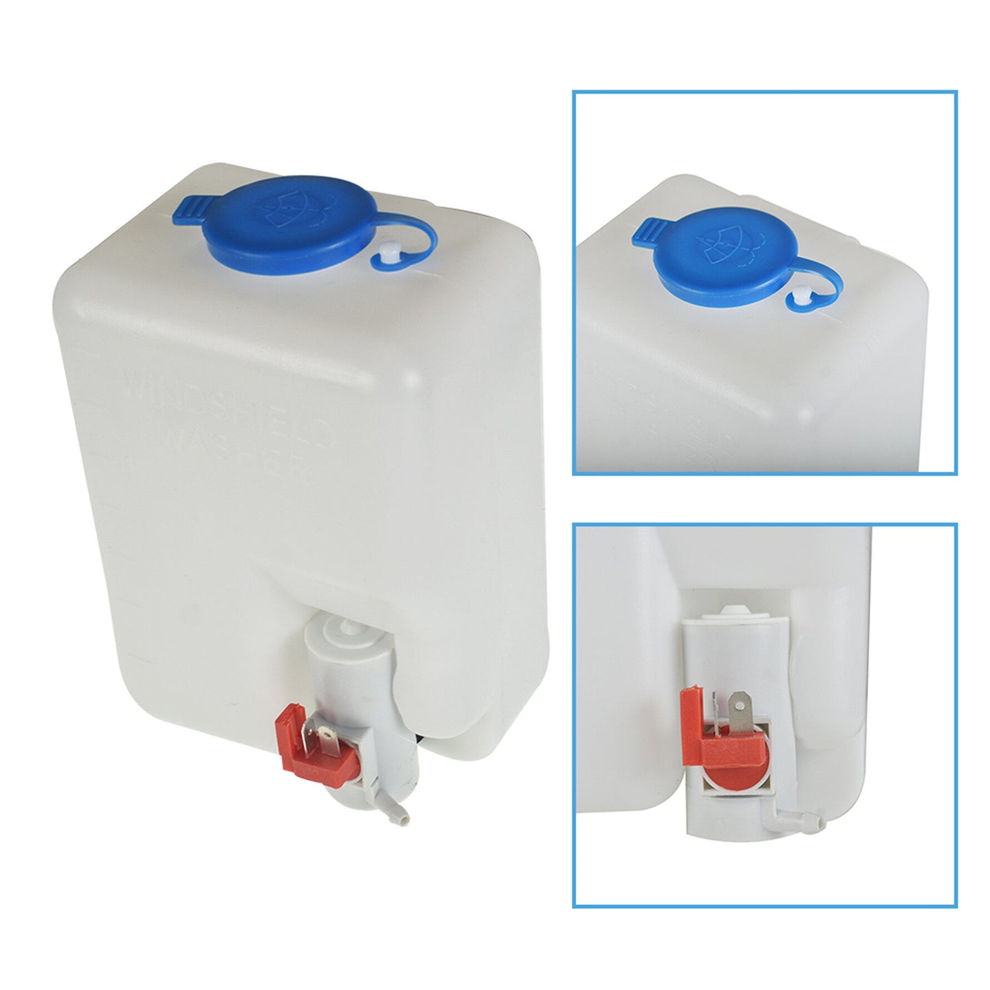 ALL-CARB Electric Motor Universal Windshield Wiper Kit with Windshield Washer Pump Kit Compatible with Golf Cart Replacement for Polaris Ranger RZR 900 1000 Can Am X3