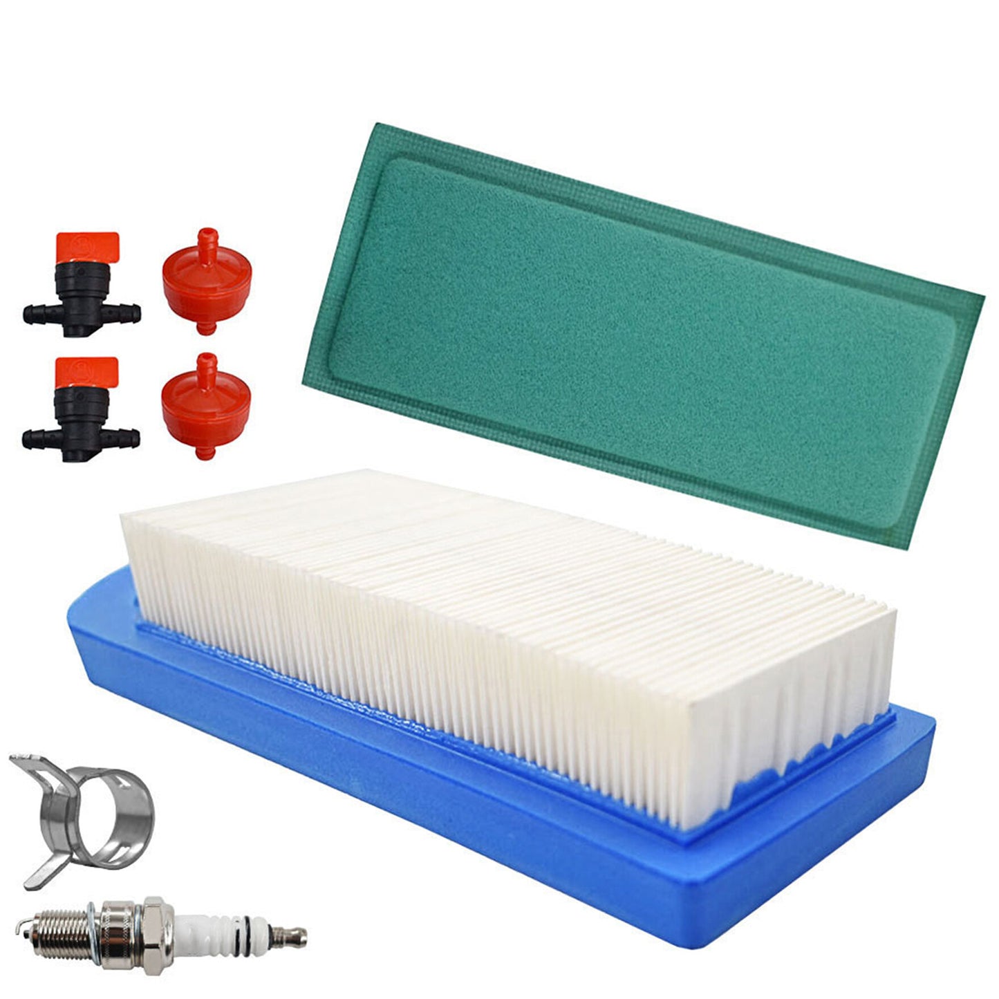 697014 697153 Air Filter Kit Replacement for Briggs & Stratton Replacement for Craftsman Lt1000 Intek 15-18.5 HP