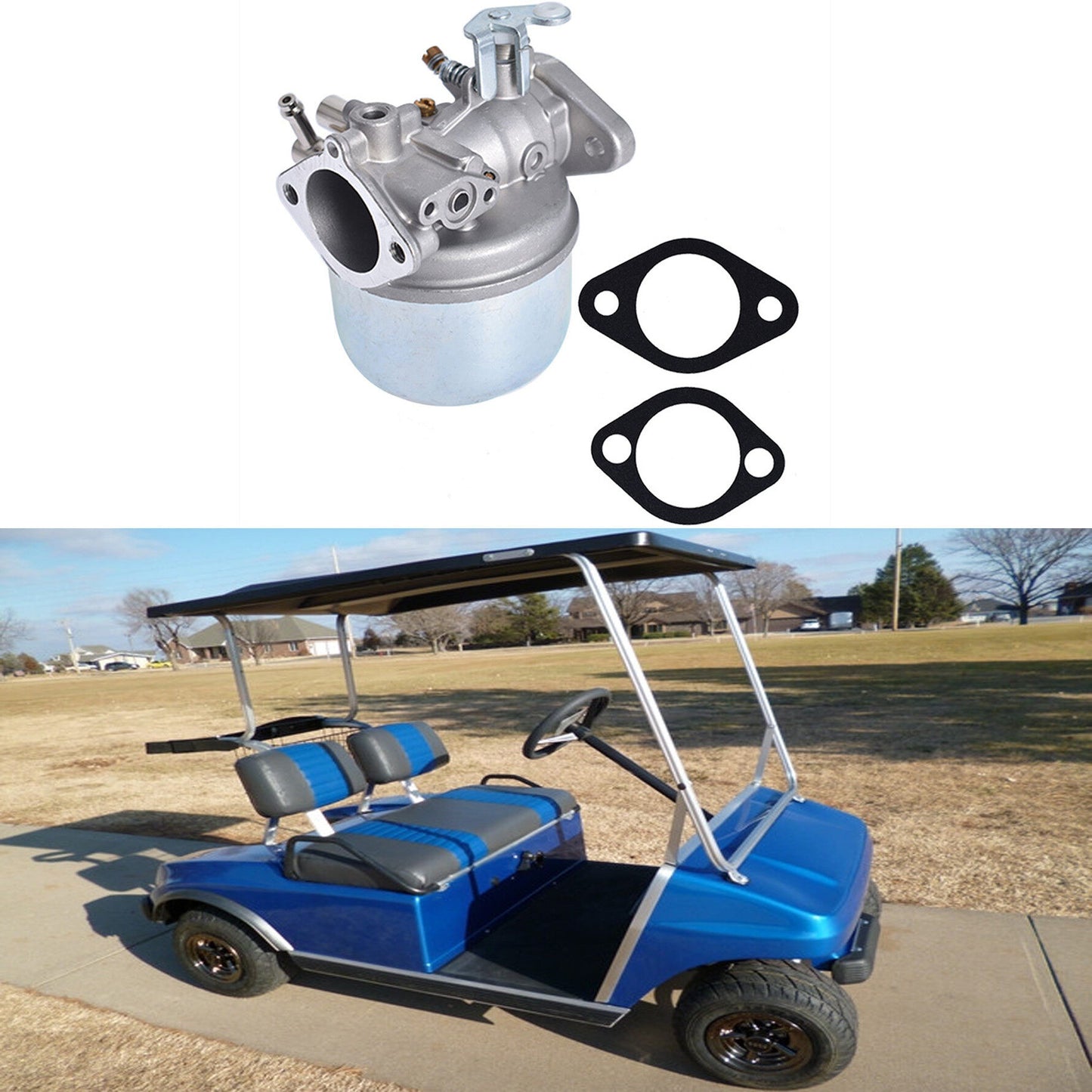 Carburetor Fits for Club Car DS Golf Cart 1984-1991 Kawasaki 341CC Engine 1014541 1012508 SO6103010