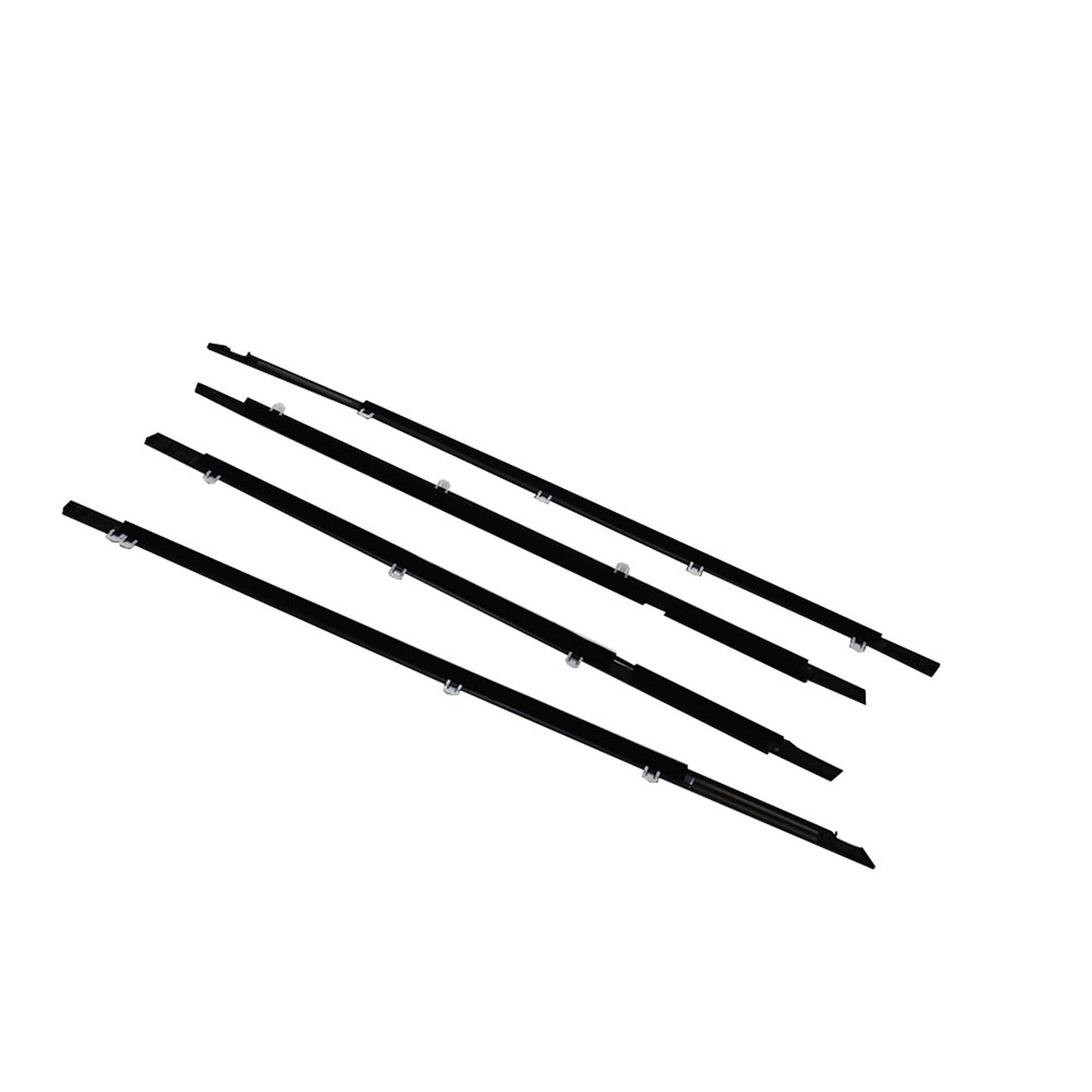 ALL-CARB Weatherstrip Window Moulding Trim Door Outside Seal Belt Replacement for Honda Accord 2008-2012 Chrome 4PCS