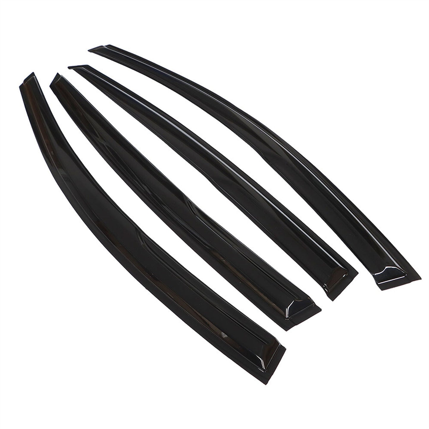 ALL-CARB Window Vent Visors Shade Sun Rain Wind Guards Deflectors Cover Acrylic Replacement for Kia Optima 2011-2015 K5 Model Only Outside 4 Pieces Black