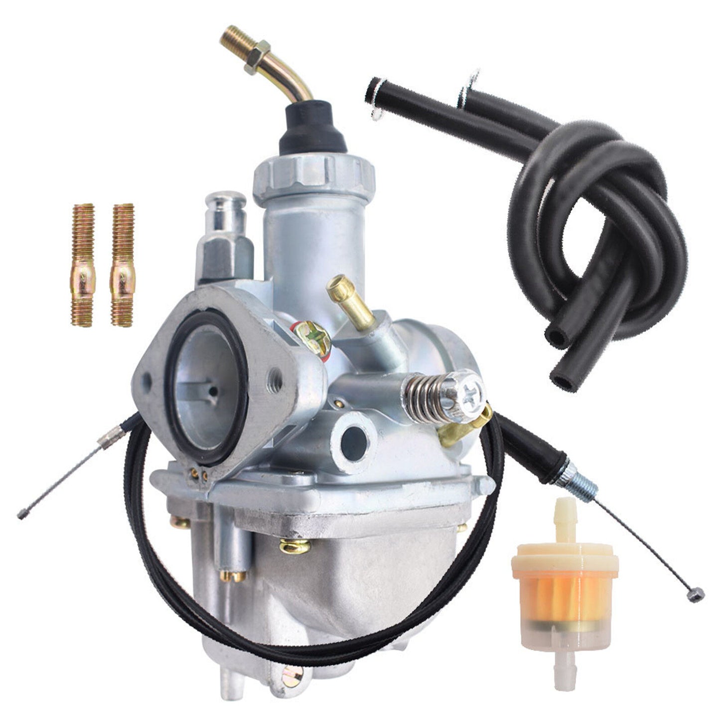 Carburetor Carb & Throttle Cable Fit for Yamaha 1986-1987 Moto 4 YFM225 / 1985 Moto 4 YFM200