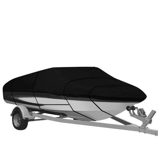 210D 17-19ft Waterproof Oxford Fabric Heavy Duty Boat Cover Replacement for Fishing Ski Bass V-Hull Runabouts