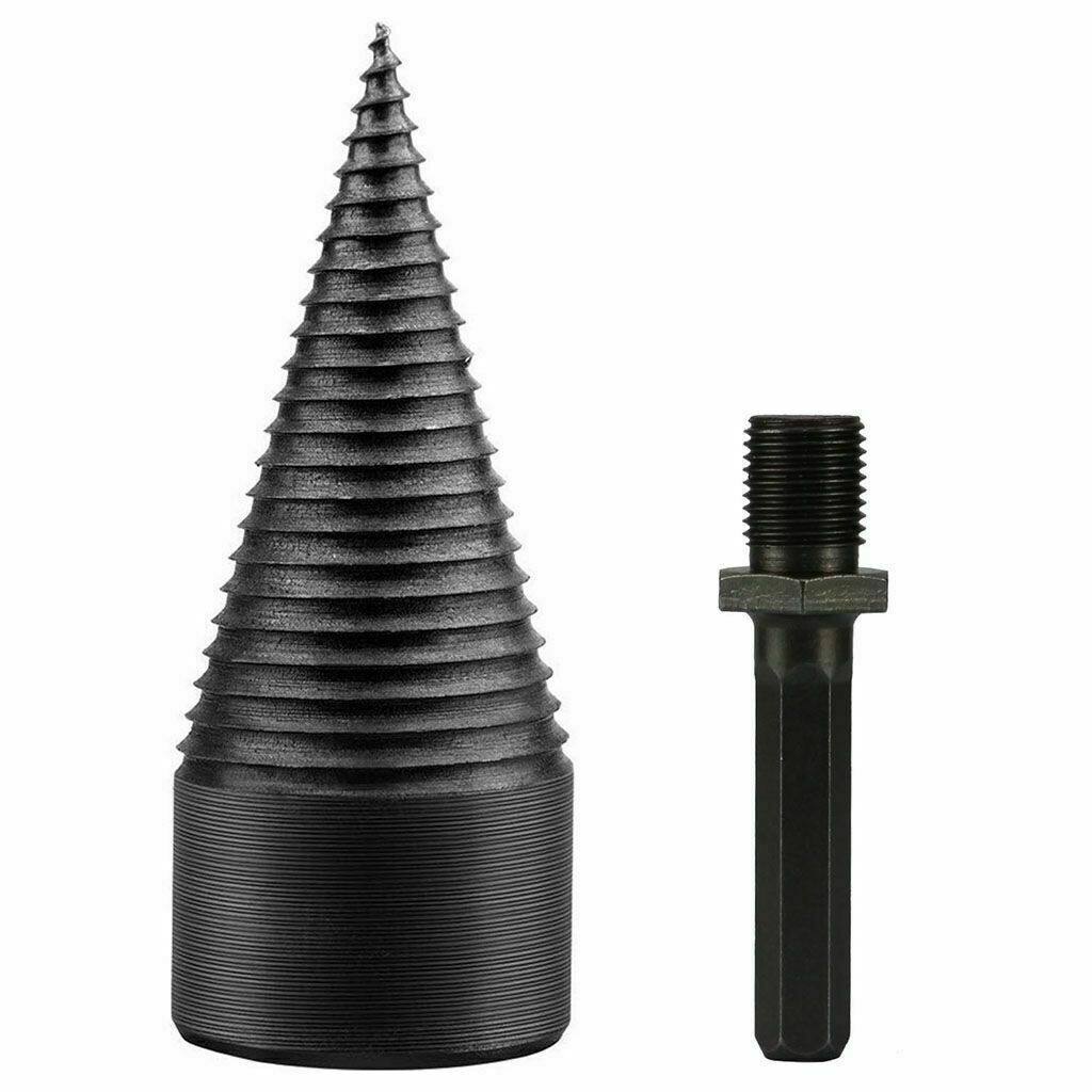 ALL-CARB High Speed Firewood Drill Bit Wood Splitter Screw Splitting Cone Driver (42mm)