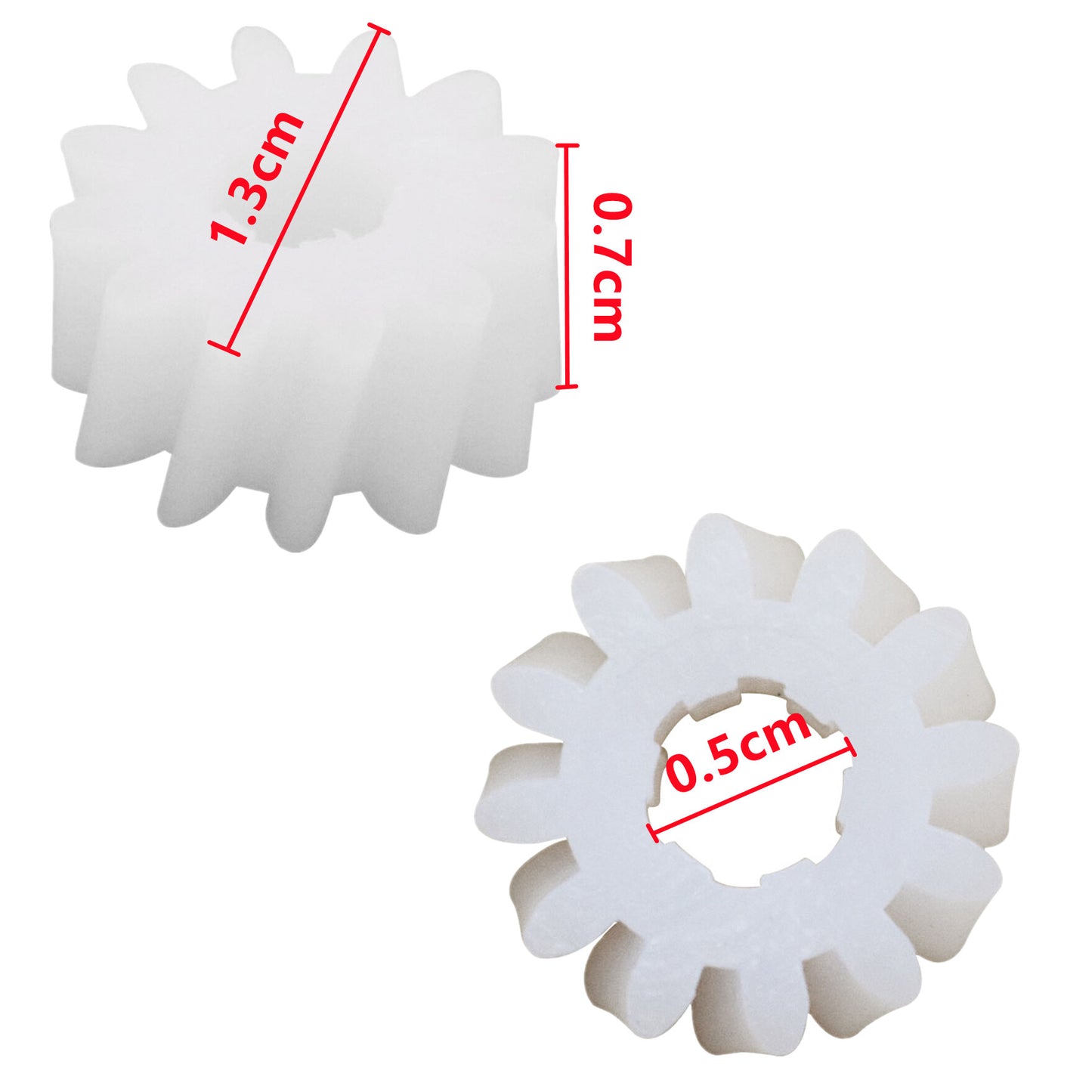 ALL-CARB Set of 2 Reclining Car Seat Gear Replacement for BMW E36 320i 325i 318i 328i M3 White