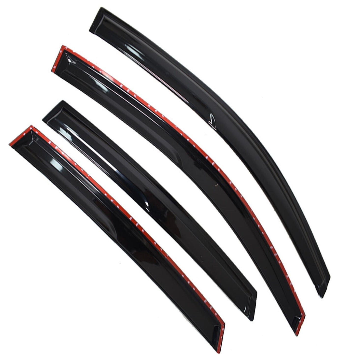ALL-CARB Window Vent Visors Shade Sun Rain Wind Guards Deflectors Cover Acrylic Replacement for Honda Civic Sedan 2016-2020 Outside 4 Pieces Black