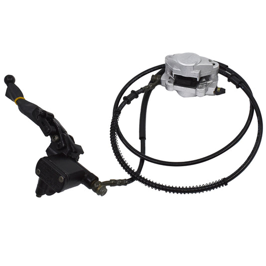 ALL-CARB Hydraulic Rear Disc Brake Caliper System Pads Replacement for 150cc 250cc Quad Dirt Bike ATV