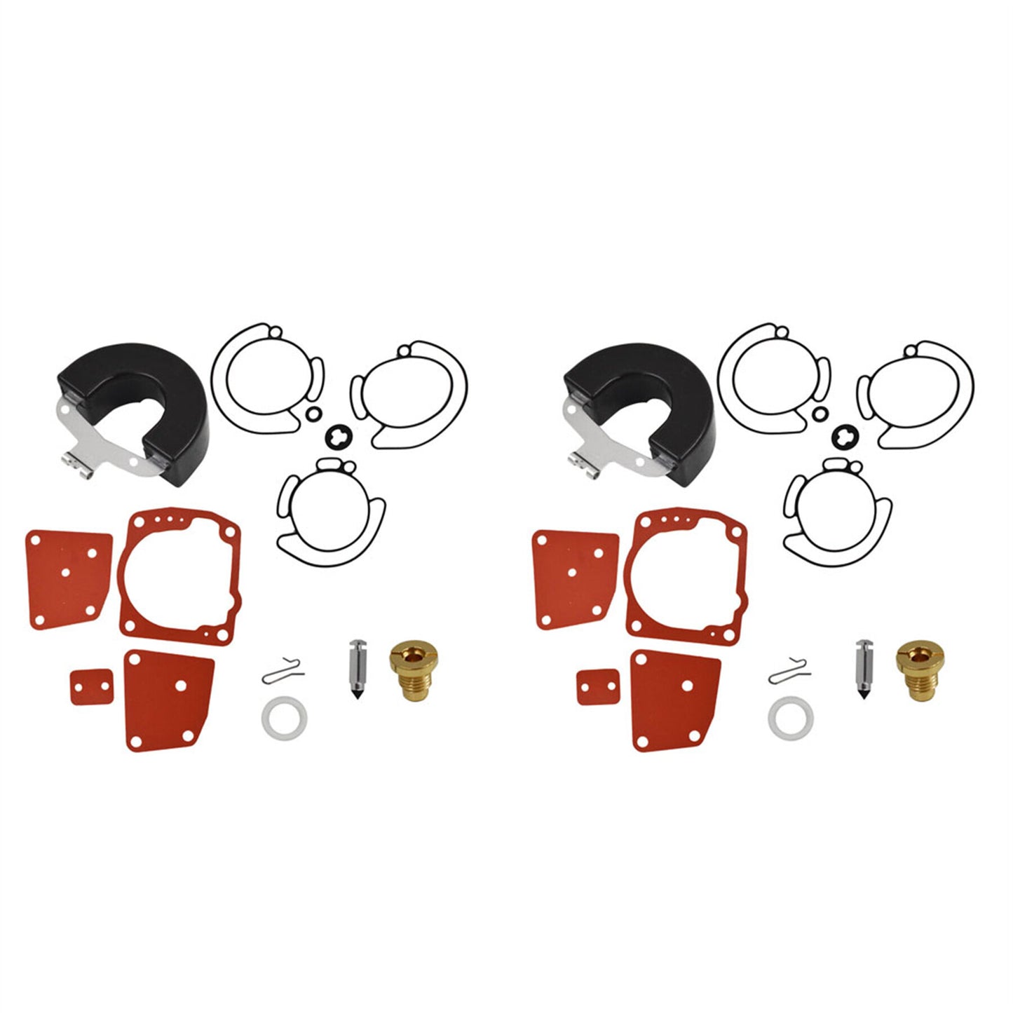 2 x Carburetor Carb Repair Rebuild Kits Fit for Johnson Evinrude V4 V6 90 100 115 150 175 HP 438996