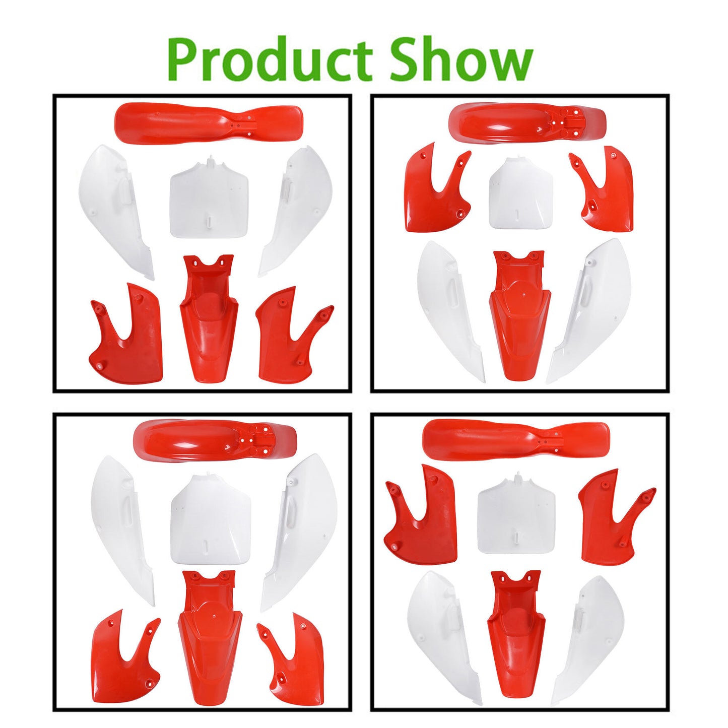 ALL-CARB Plastic Fender Fairing Replacement for Kawasaki KX 65 KLX 110 KLX110 DRZ110 Suzuki RM65 Red