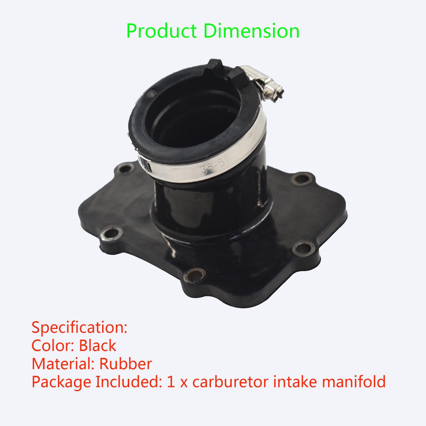 Carburetor Flange Carb Socket Intake Boot Replacement for Ski-Doo 550F 420867300