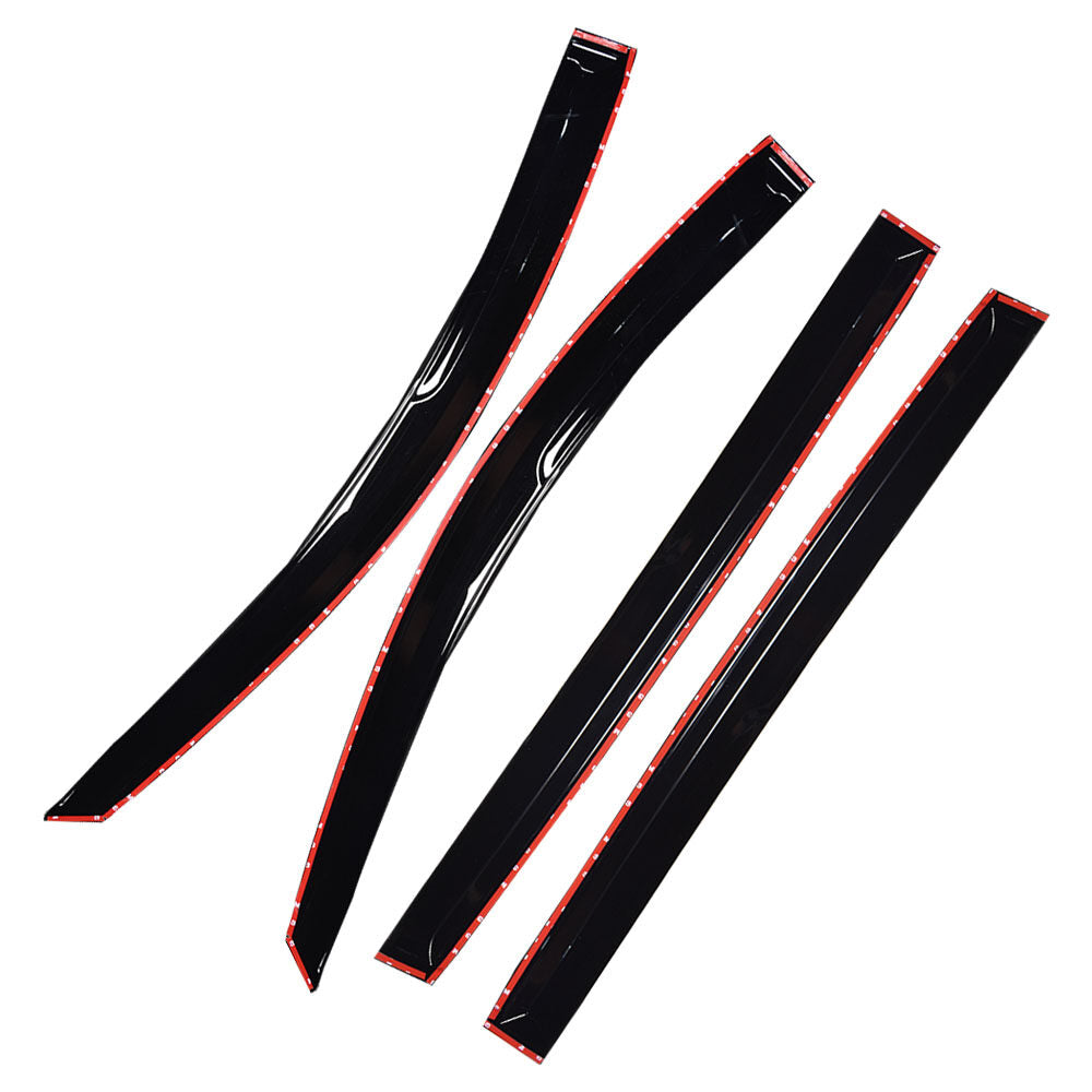 ALL-CARB Window Vent Visors Shade Sun Rain Wind Guards Deflectors Cover Acrylic Replacement for Toyota Sienna 2004-2009 Outside 4 Pieces Black