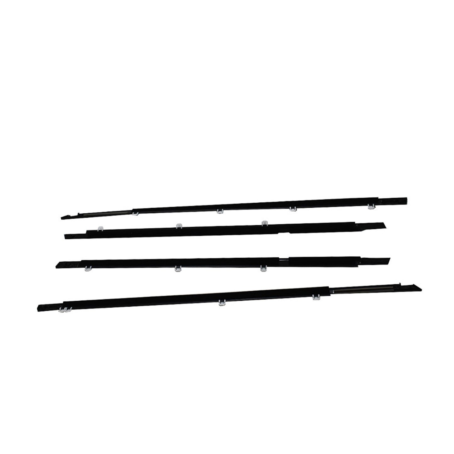 ALL-CARB Weatherstrip Window Moulding Trim Door Outside Seal Belt Replacement for Honda Accord 2008-2012 Chrome 4PCS