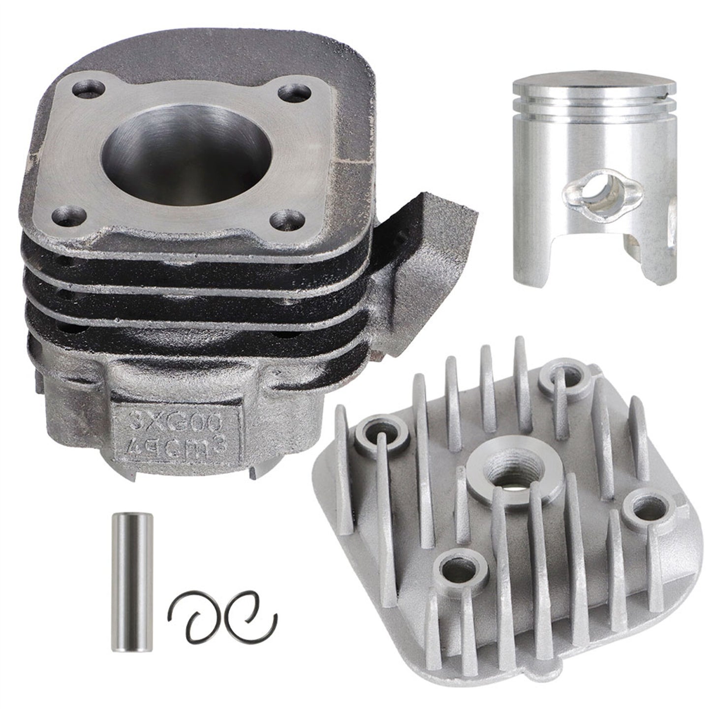 ALL-CARB Cylinder Piston Top End Kit Replacement for Polaris Scrambler 50 2001-2003 Replacement for Polaris Predator 50 2004-2007