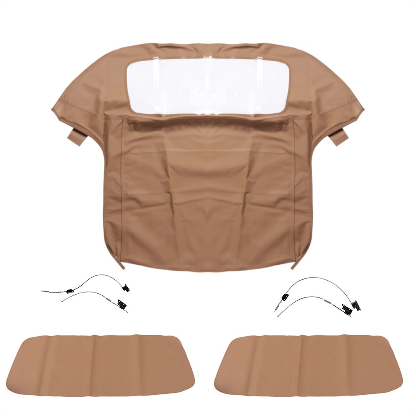 ALL-CARB Soft Top Convertible Replacement for Z3 1996 1997 1998 1999 2000 2001 2002 Plastic Window Brown Twill