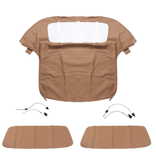 ALL-CARB Soft Top Convertible Replacement for Z3 1996 1997 1998 1999 2000 2001 2002 Plastic Window Brown Twill