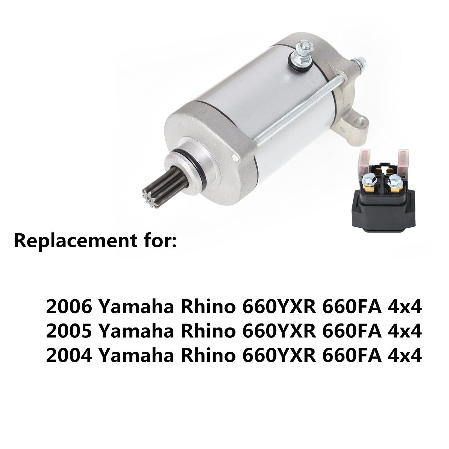 ALL-CARB Starter & Relay Solenoid Replacement for Yamaha Rhino 660 YXR660 2004-2006 5KM-81890-00-00