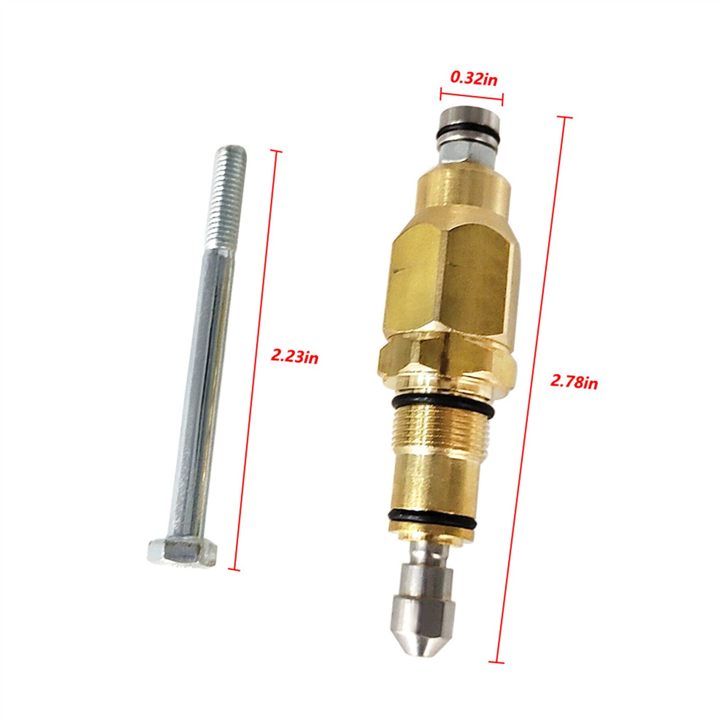 ALL-CARB Pressure Washer Pump Unloader Valve 200348GS Replacement for RMW2G20 RMW2G23 RMW2G24 RMW2G25 RMW2.2G20