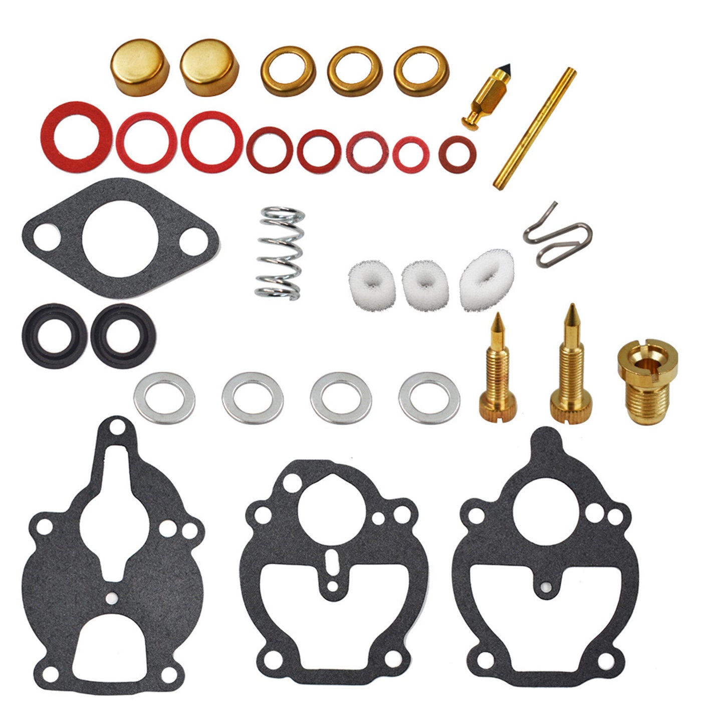 New Carburetor Carb Rebuild Repair Kit fits for 61 161 67 68 IH Farmall Wisconsin Allis Replace # K2112 K2111 K2106