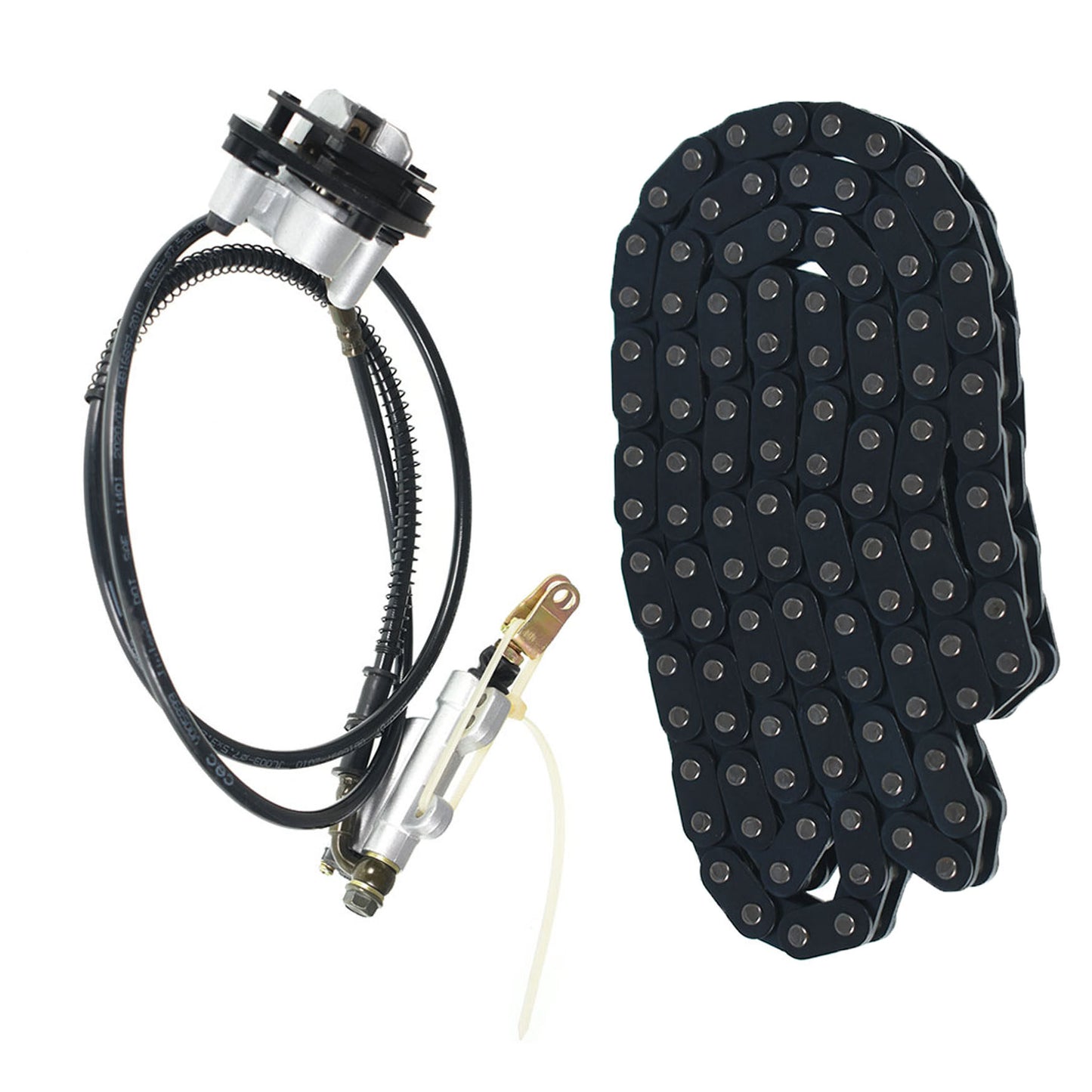 ALL-CARB 29inch Go Kart Rear Axle Shaft Assembly Kit 740mm Axle Sprocket Hub Brake Chain Brake Master Cylinder Caliper Replacement for Drift Trike DIY Go Kart