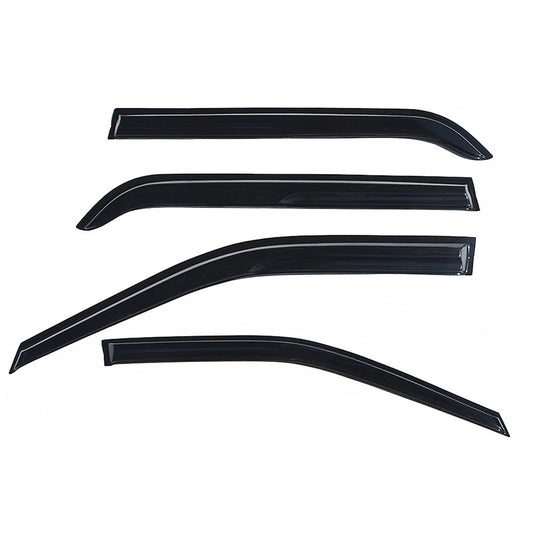 ALL-CARB Window Vent Visors Shade Sun Rain Wind Guards Deflectors Cover Acrylic Replacement for 2011-2019 Explorer Outside 4 Pieces Black